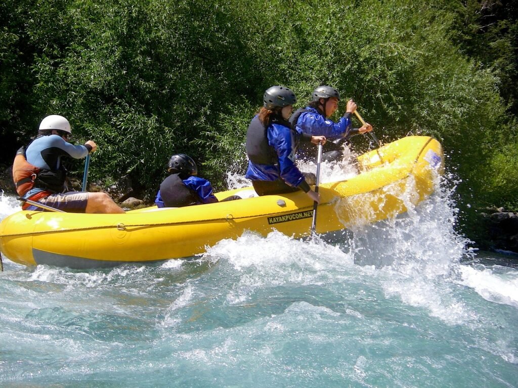 rafting, pucón, river