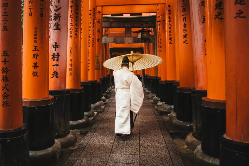 Man Holding An Umbrella